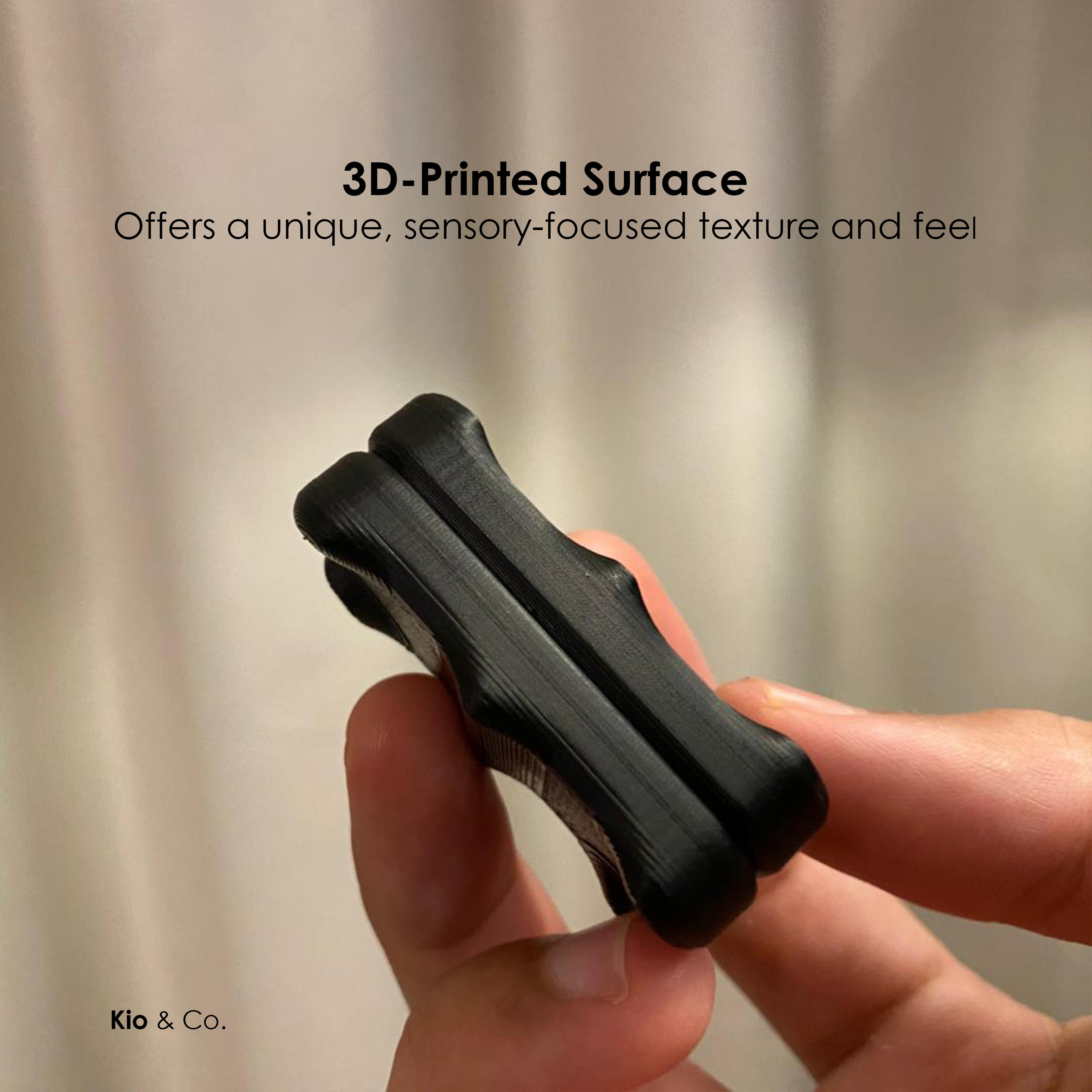 Fidget Slider BONE - Set of 2 Piece + Case